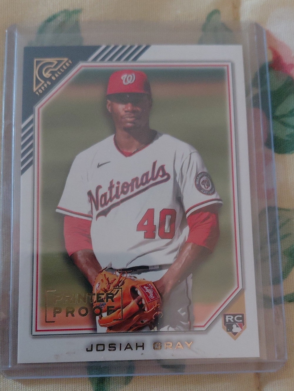 Gallery Josiah Gray Baseball Card - Red/White